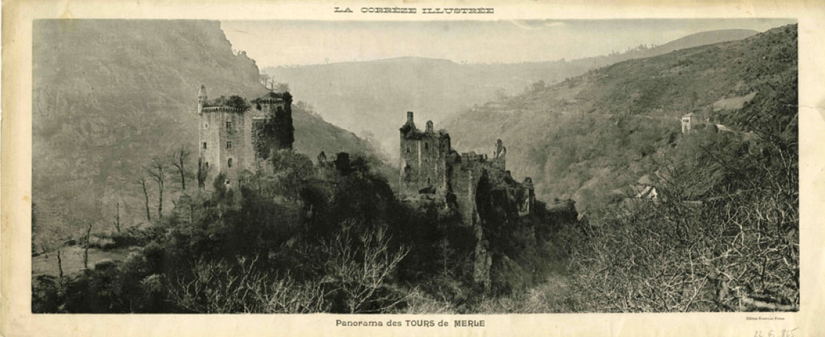 "La Corrèze Illustrée. Panorama des Tours de Merle."