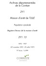 25 novembre 1895 - 20 juillet 1907