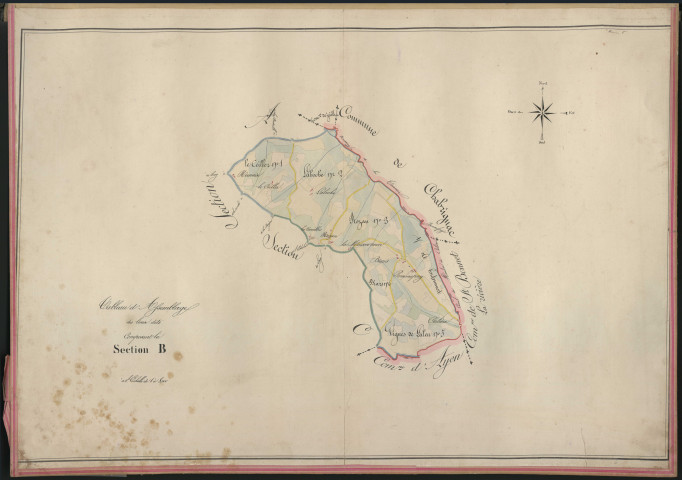 Tableau d'assemblage de la section B