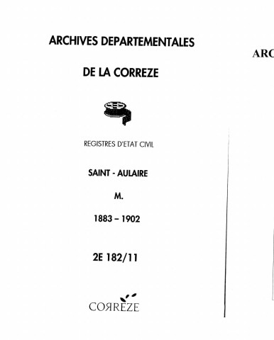 Mariages (1883-1902)