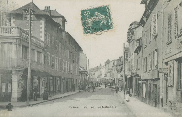 Tulle : "Tulle - 37 La rue nationale".