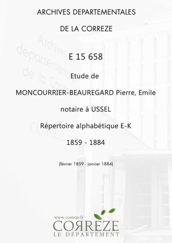 Répertoire alphabétique : E-K
