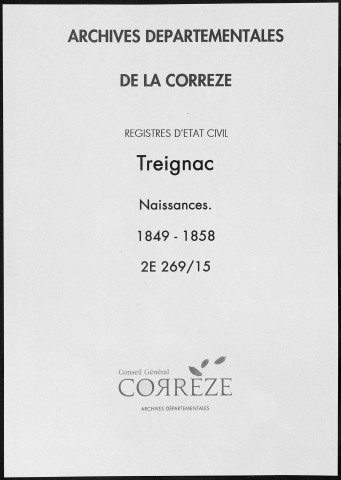 Naissances (1849-1858)
