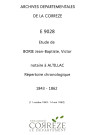 Répertoire chronologique : 11 octobre 1843-14 mai 1862