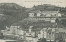 Tulle : "19 - Tulle - Pont de la Barrière et Ecole supérieure de jeunes filles".