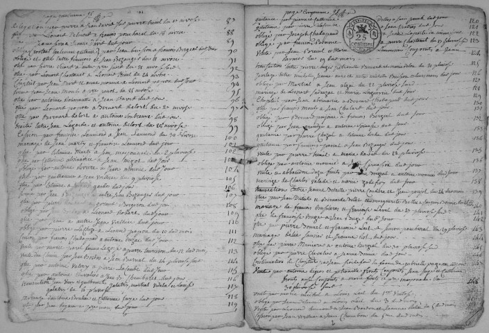 Répertoire chronologique : 21 frimaire an VI-30 décembre 1810