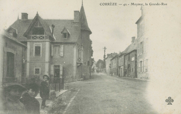 Meymac : "Corrèze - 42 - Meymac, la grande-rue".
