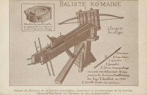 Brive-la-Gaillarde : "Baliste romaine - extrait du Bulletin de la Société scientifique, historique et archéologique de la Corrèze, Brive-la-Gaillarde, en l'honneur de son cinquantenaire.".