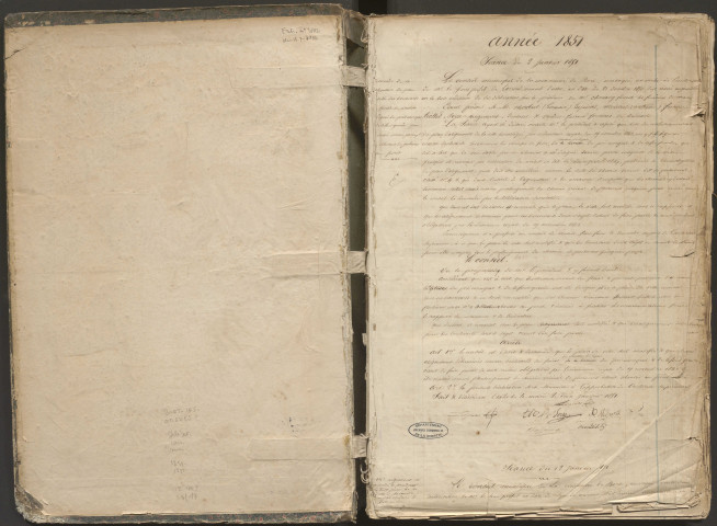 Délibérations du conseil municipal. 02 janvier 1851-10 avril 1881