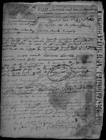Baptêmes, mariages, sépultures (1680-1790)