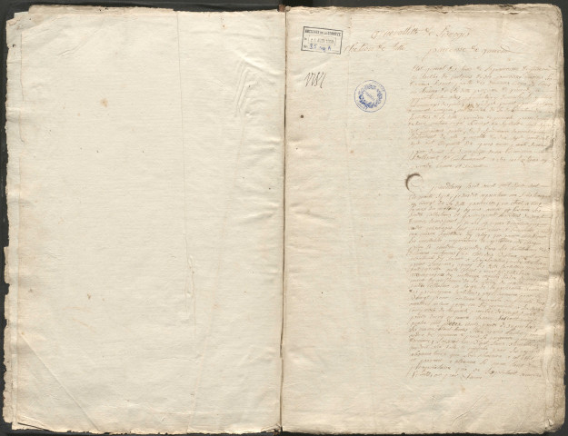 État général des fonds. 08 avril-09 juillet 1757