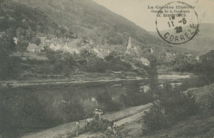 Soursac : "La Corrèze illustrée - Gorges de la Dordogne - 24. Espontour".