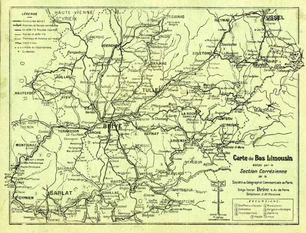 "Carte du Bas Limousin".