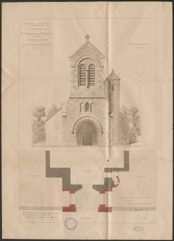 Eglise. Presbytère.