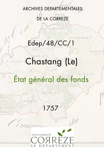 État général des fonds. 16-24 juillet 1757