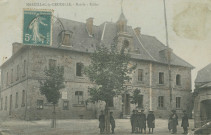 Marcillac-la-Croisille : "Marcillac-la-Croisille. - Mairie - Ecoles".