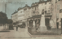 Tulle : "2. Tulle - La place Carnot et le monument de Chammard".