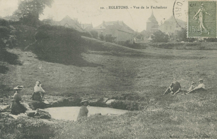 Egletons : "10.- Egletons. - Vue de la Fachadour".