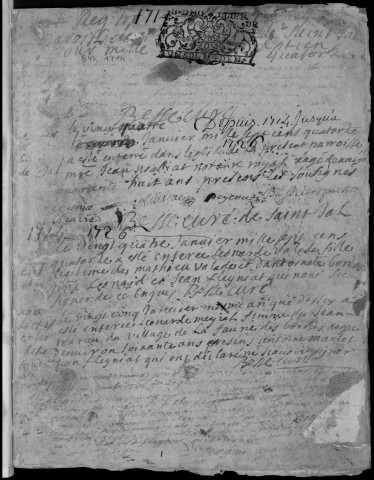 Baptêmes, mariages, sépultures (1714-1732)