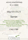 Relevé pour l'ancien cadastre (1742). Reçus pour la levée des vingtièmes (1763). Rôles de la taille (1782-1783). Notifications d'imposition au titre de la taille (1783). Rôles des impositions (1789).