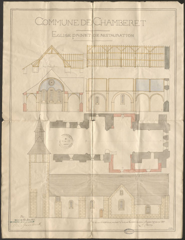 Eglise. Presbytère. Chapelle patronale.