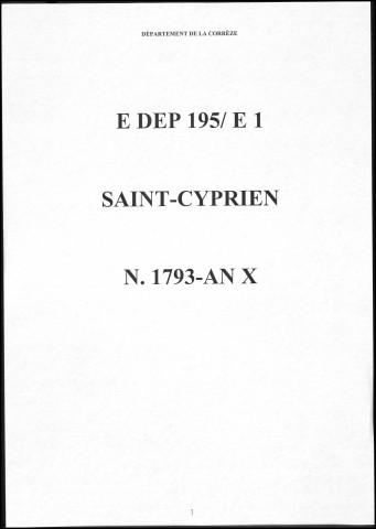 Naissances (1793-1802)