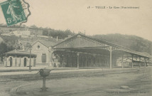 Tulle : "18 - Tulle - La gare (vue intérieure)".