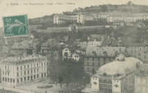 Tulle : "6. Tulle - Vue panoramique - Lycée - Postes - Théâtre".