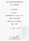 Répertoire chronologique : 15 octobre 1885-12 juin 1895