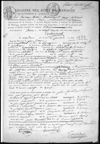 Mariages (1822-1842)