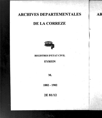 Mariages (1882-1902)