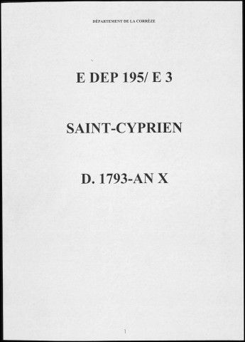 Décès (1793-1802)