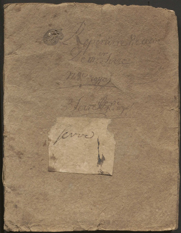 Répertoire chronologique : 1720-1750