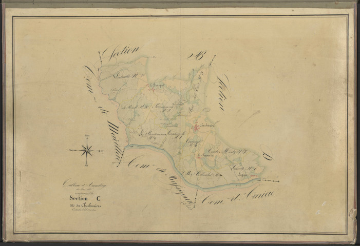 Tableau d'assemblage de la section C des Charbonniers