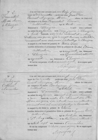 Naissances (1869-1881)