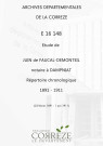 Répertoire chronologique : 22 février 1891-1 juin 1911