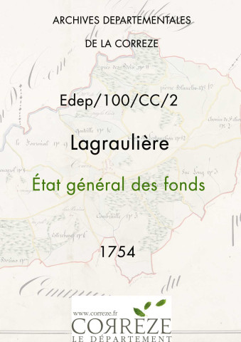 État général des fonds. 11 mai-09 juillet 1754