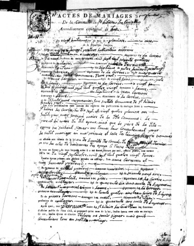 Mariages (1803-1848)