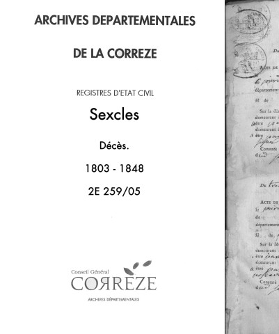 Décès (1803-1848)