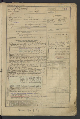 Classe 1905 : matricules 742 à 1000.
