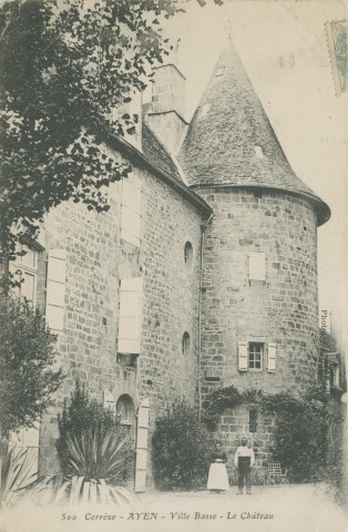 Ayen : "500 - Corrèze - Ayen - Ville basse - Le Château".