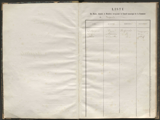 Délibérations du conseil municipal. 9 juin 1872-9 mars 1884