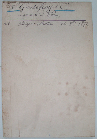 Répertoire alphabétique sur fiches : Gode-Guezel