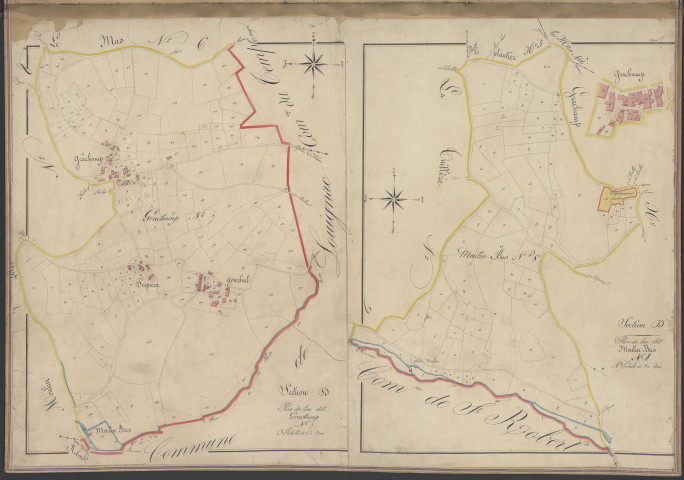 Sections D7 de Grachamp et D8 du Moulin-Bas