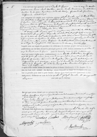 Mariages (1849-1868)