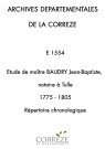 Répertoire chronologique : 1775-an XIII