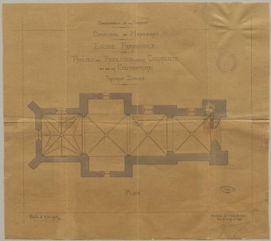 Eglise. Presbytère. Cimetière ; concessions. Champ de foire. Halle aux grains. Monument aux morts. Bureau de poste. Eclairage public.
