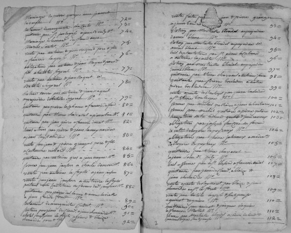Répertoire chronologique : septembre 1776-juin 1806