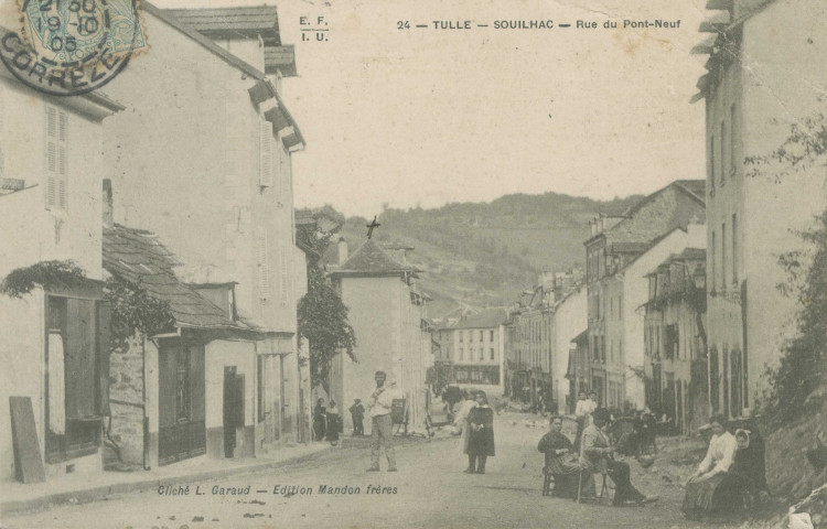 Tulle : "24 -Tulle - Souilhac - Rue du Pont-neuf".