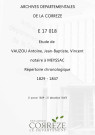 Répertoire chronologique : 1829-1863